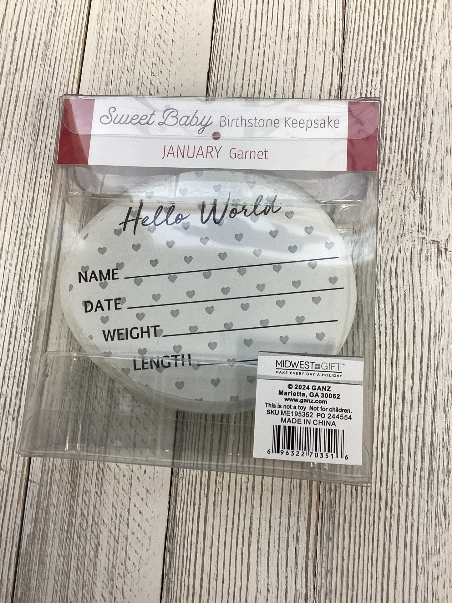GANZ Birthstone Baby Stone January