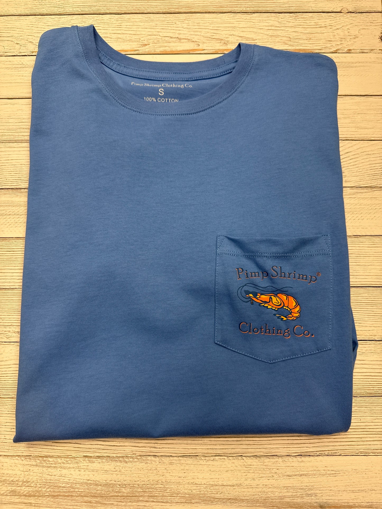 Pimp Shrimp Original Logo Tee Marine