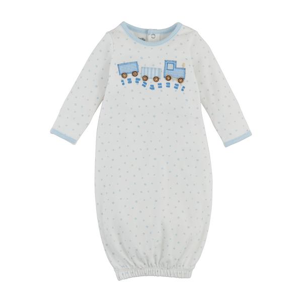 Train Appliqué Gown by Mudpie