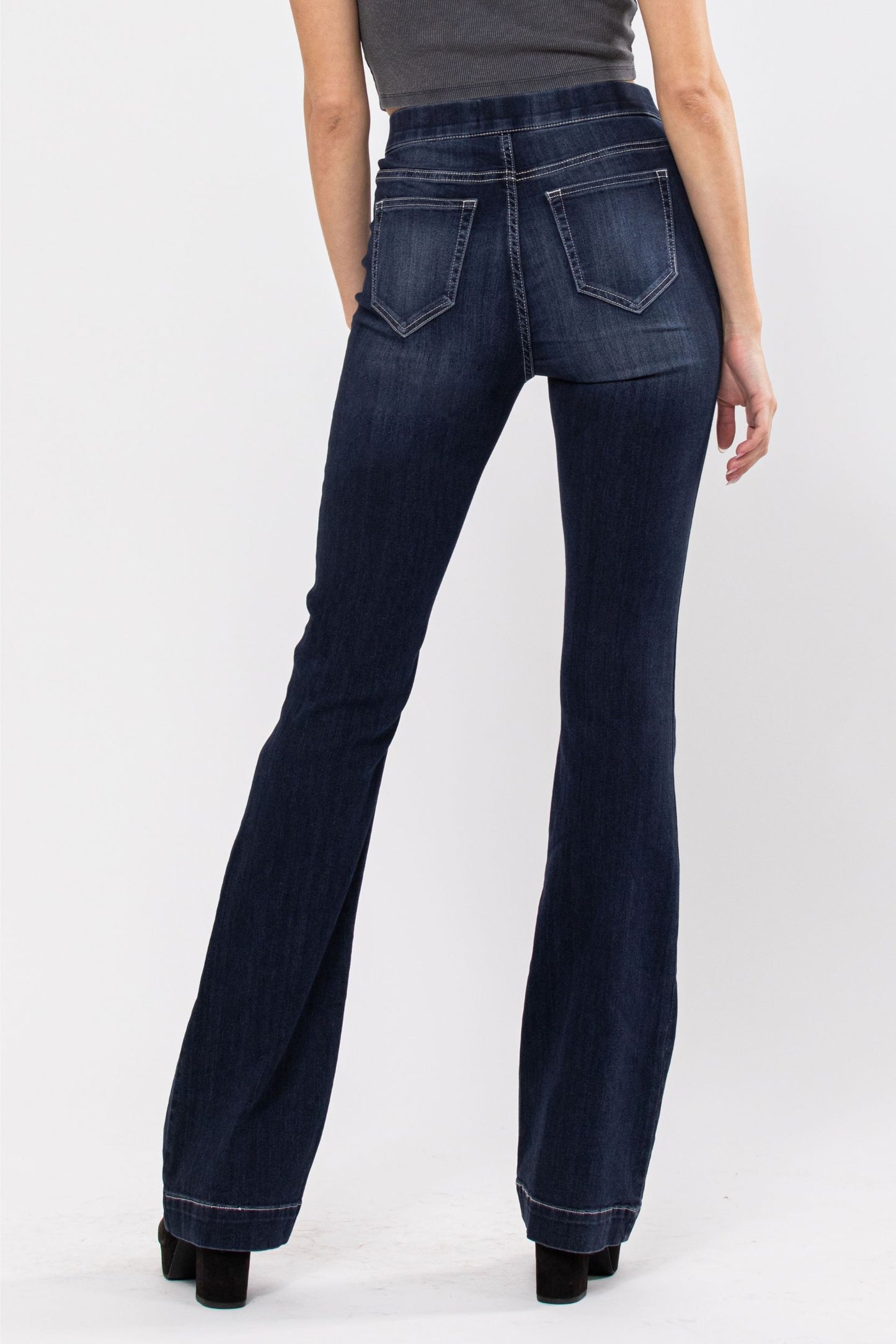 Cello Dark Flare Denim Jeans 34" Length