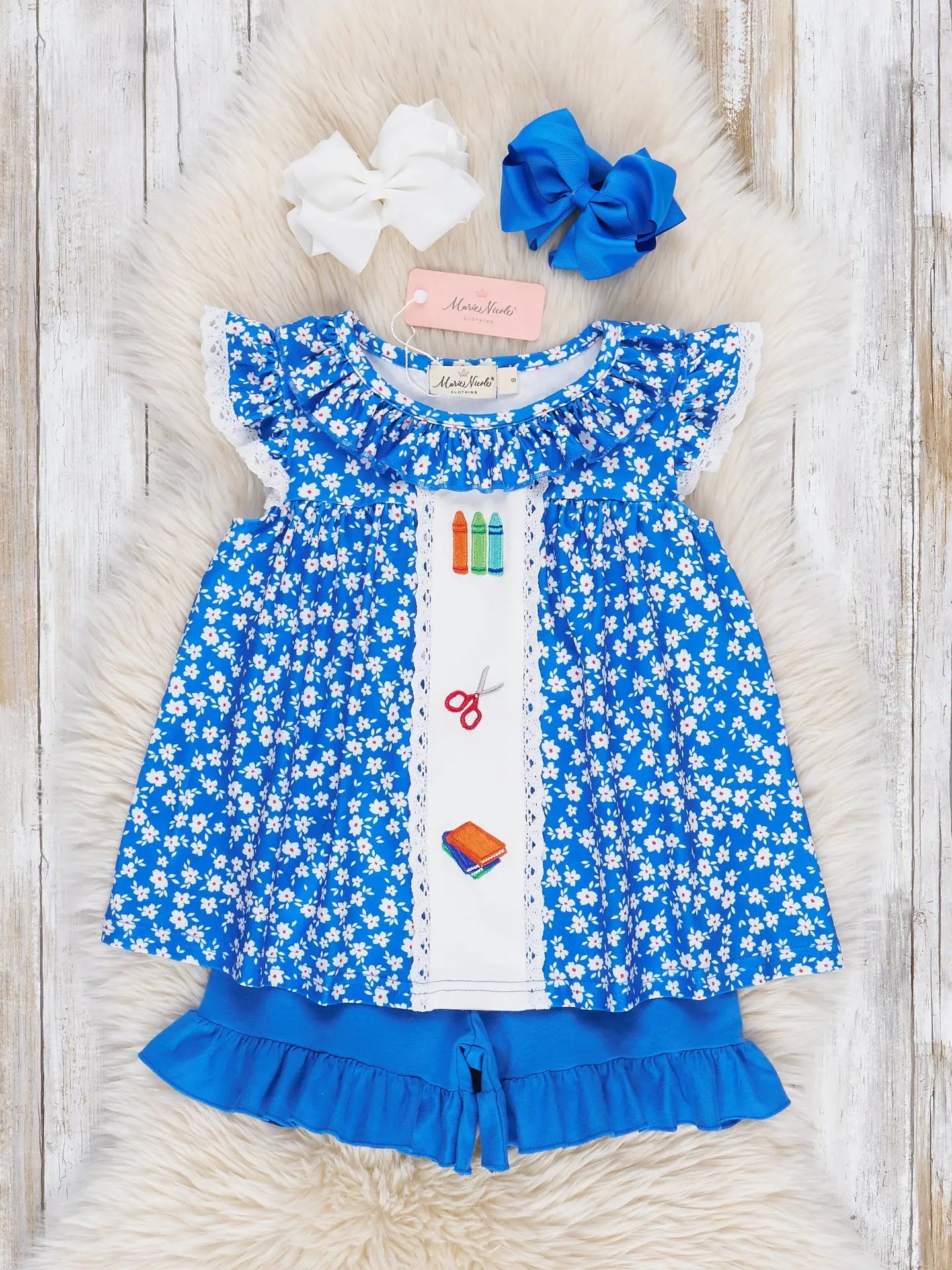 Floral School Days Ruffle Outfit