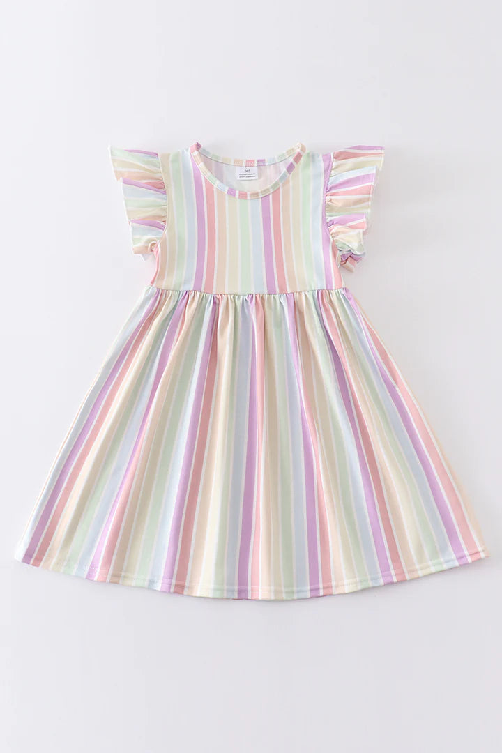 Girl's Multi Stripe Dress for