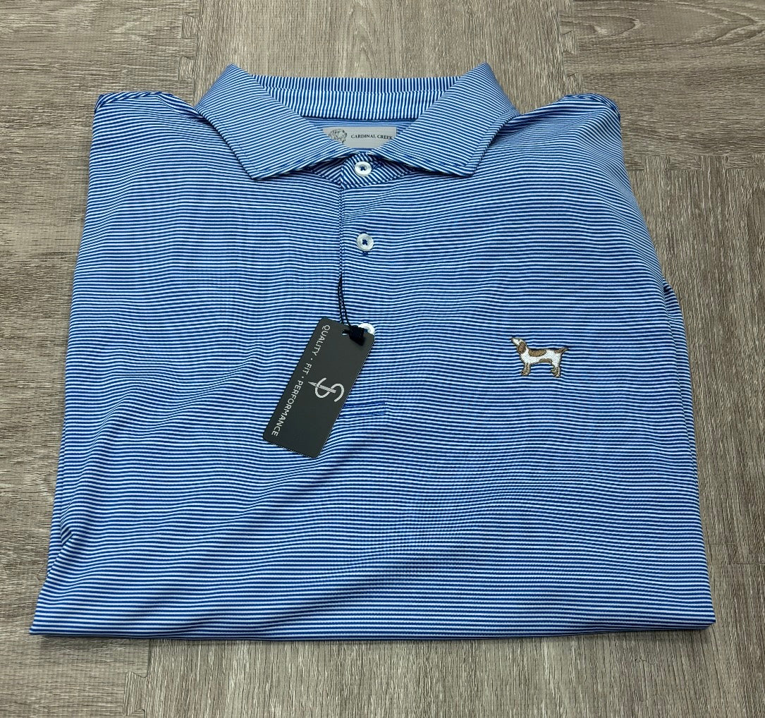Cardinal Creek Logo Imperial White Polo
