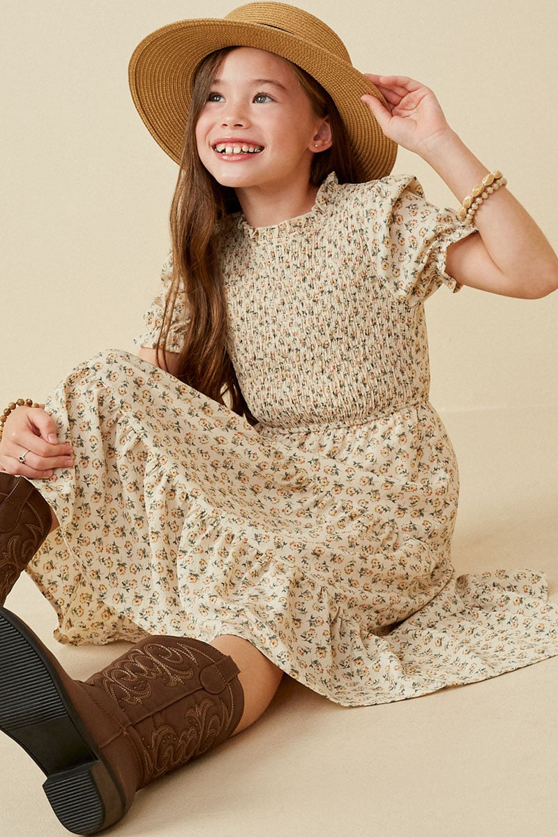 Cream Floral dress by Hayden Los Angeles