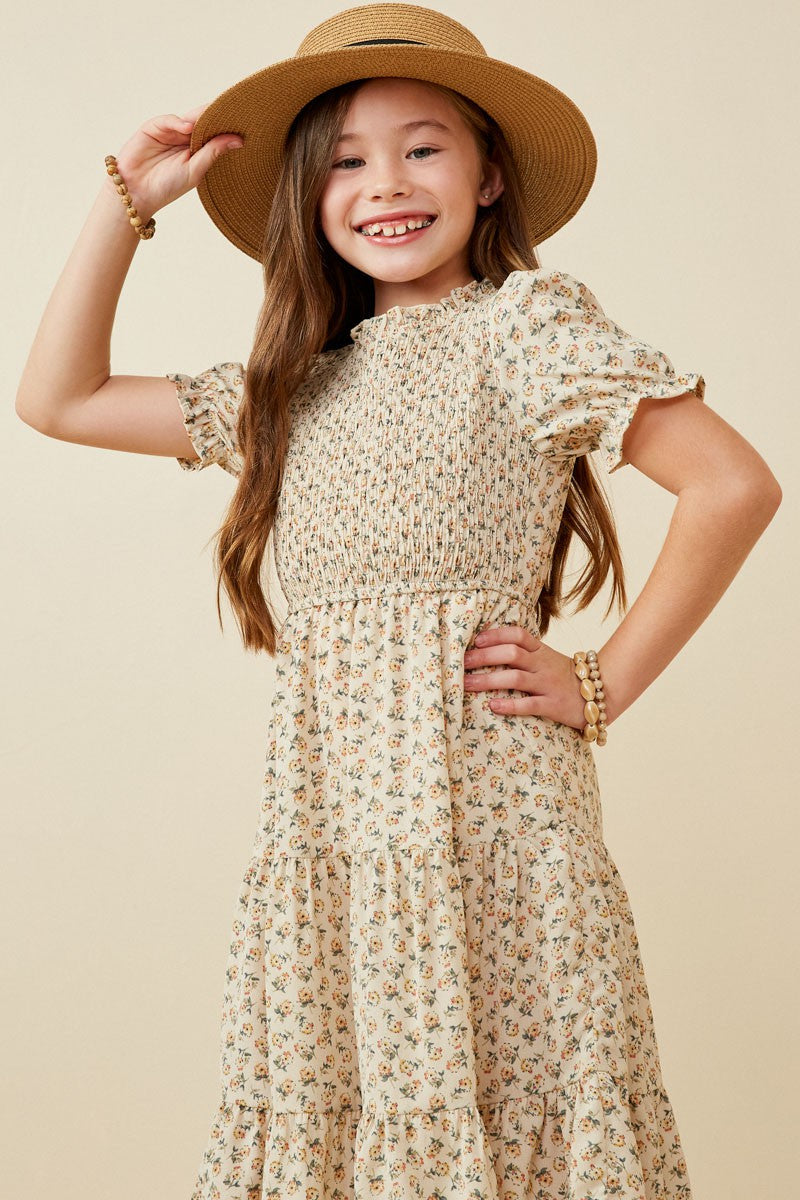 Cream Floral dress by Hayden Los Angeles