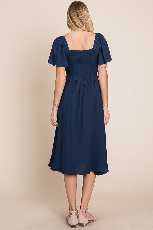 All in Navy Dress