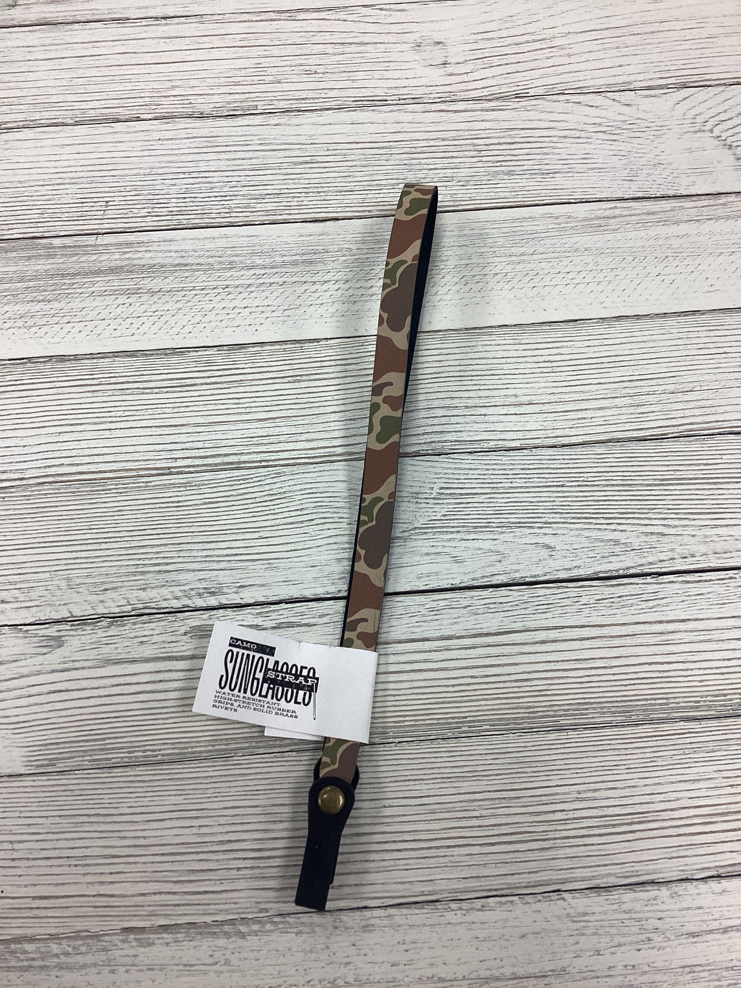 Fowl Play Camo Leather Sunglasses Strap
