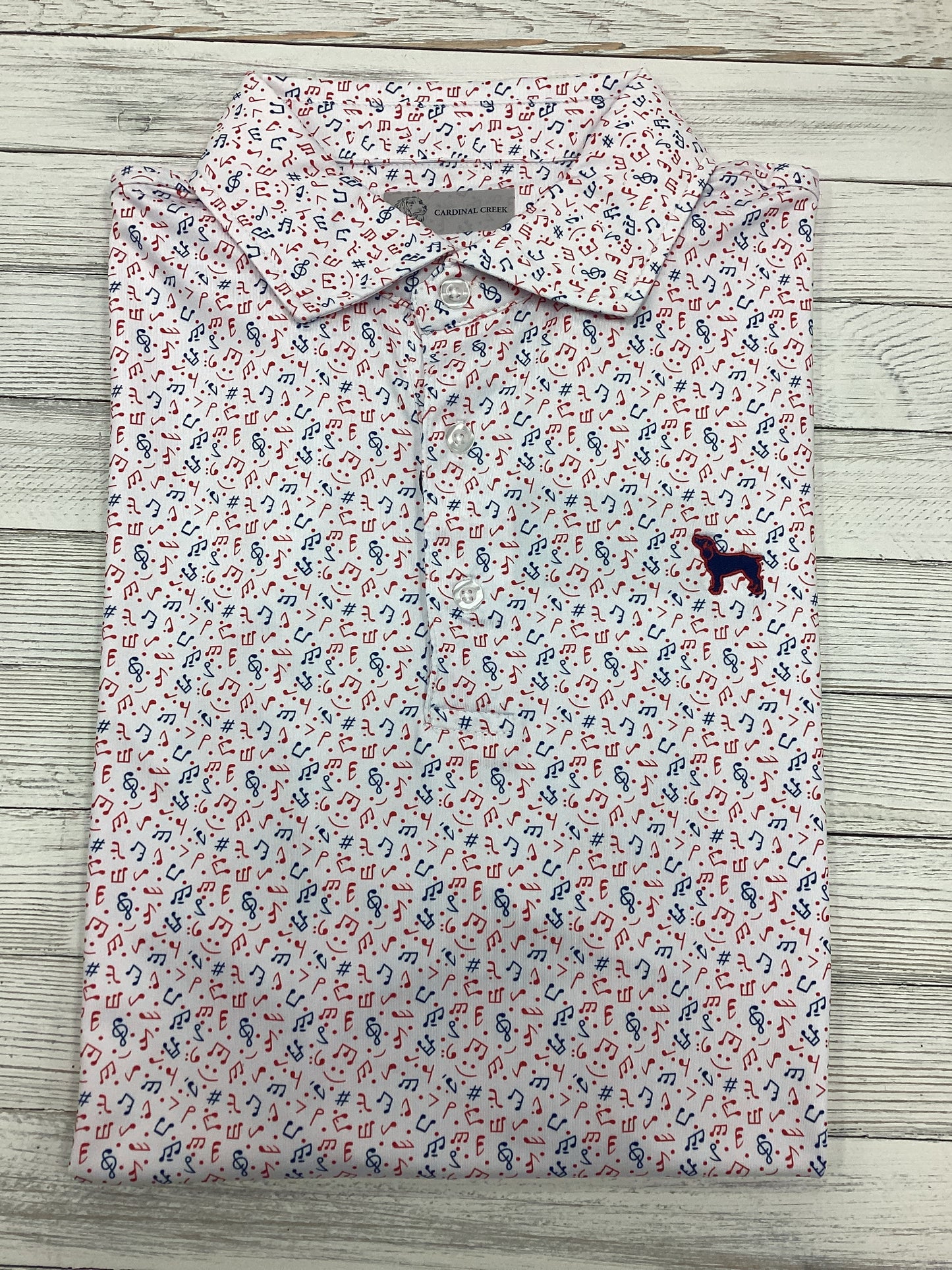 Cardinal Creek Red, White, & Blue Polo