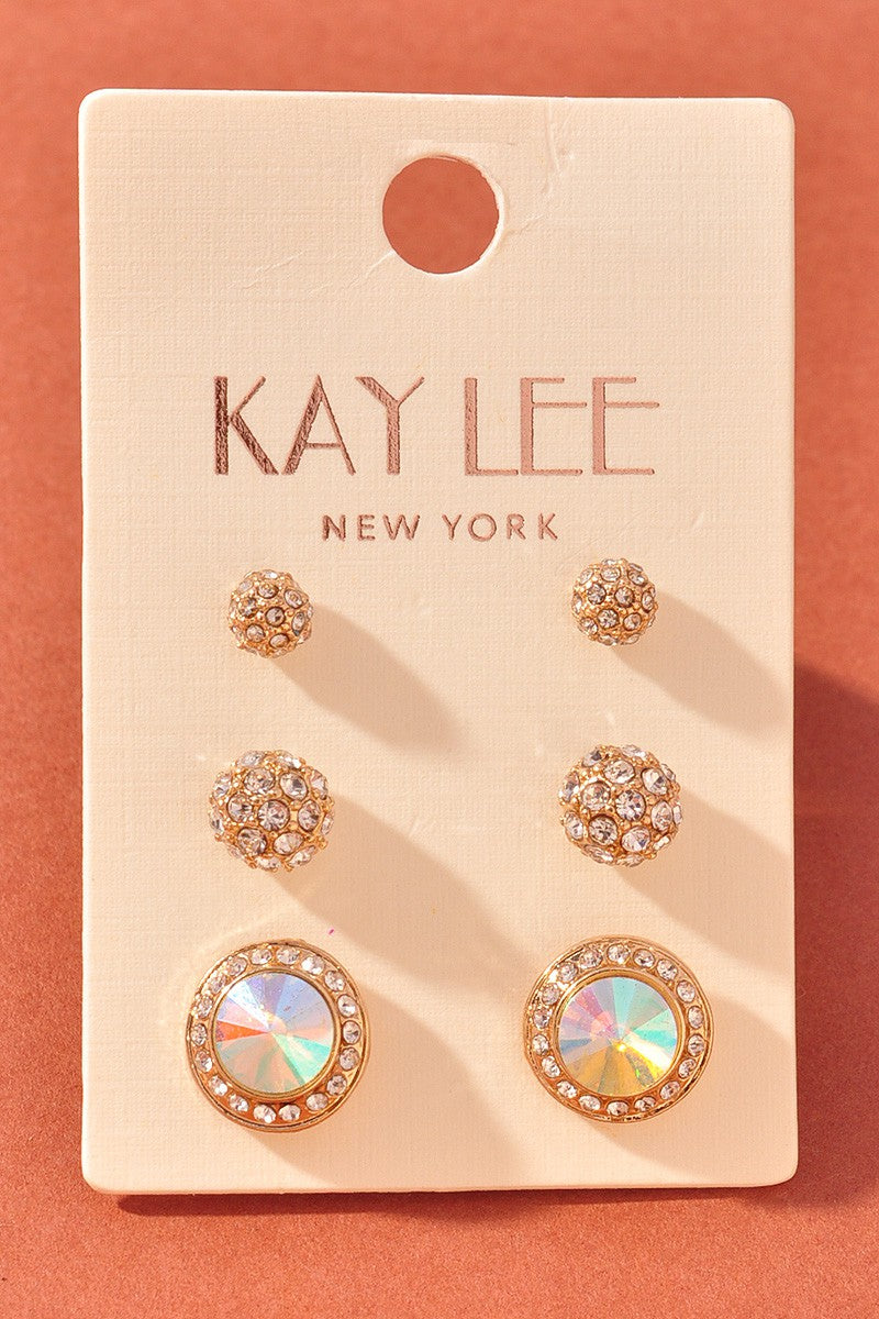3pc Rhinestone Ball set
