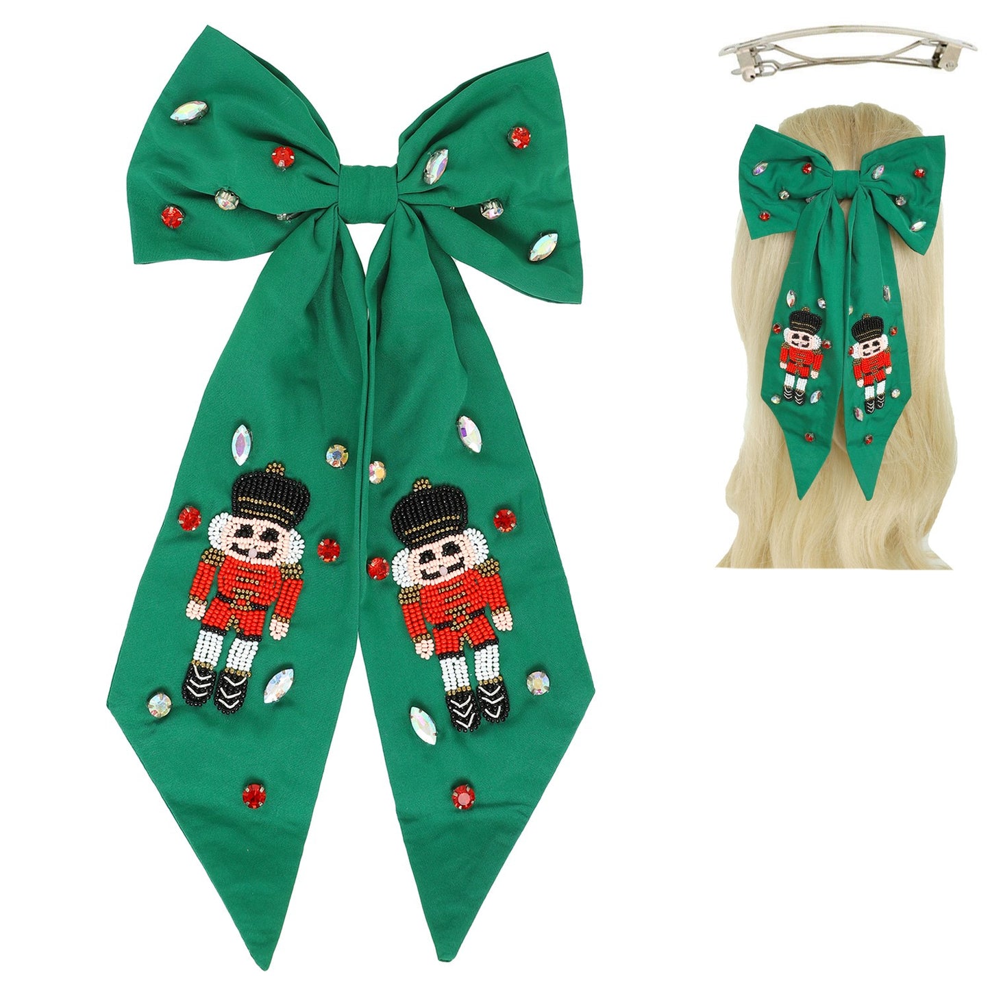 Nutcracker Green Bow
