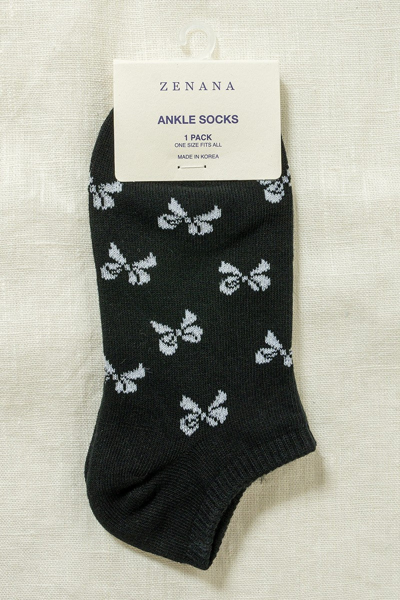 Black Bow Socks