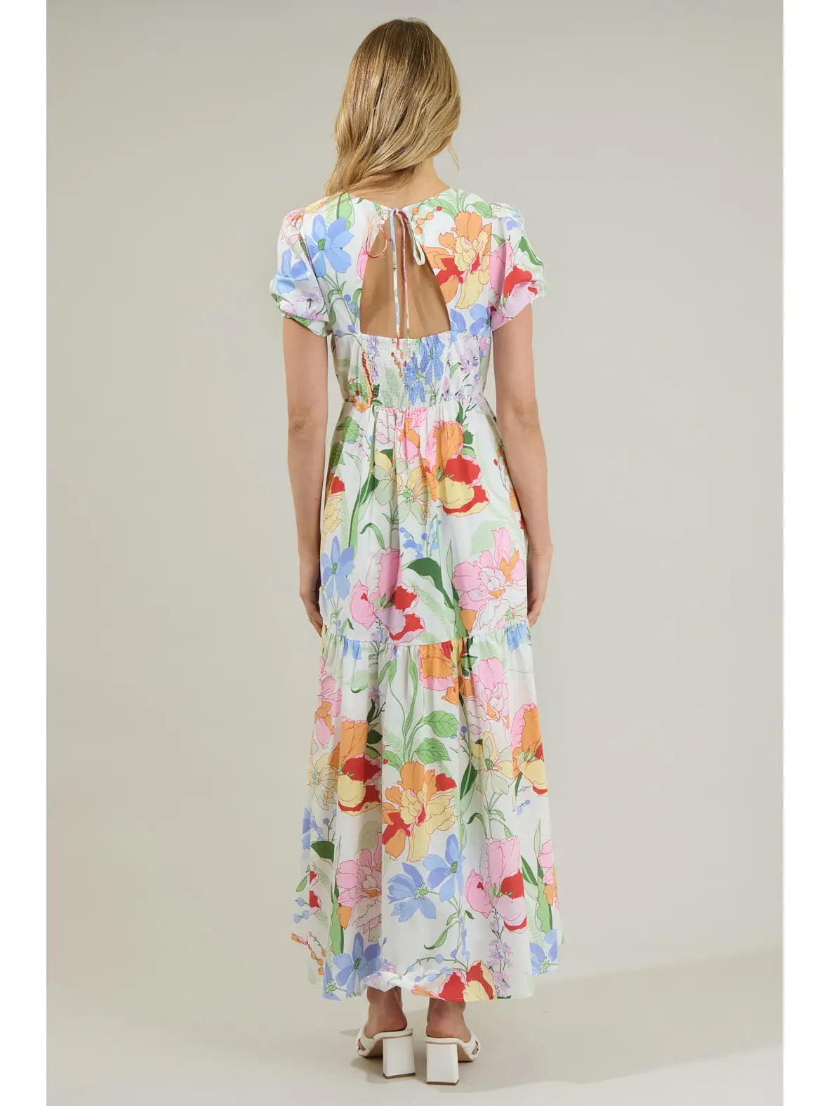 Juliet Floral Garden Becca Tiered Dress
