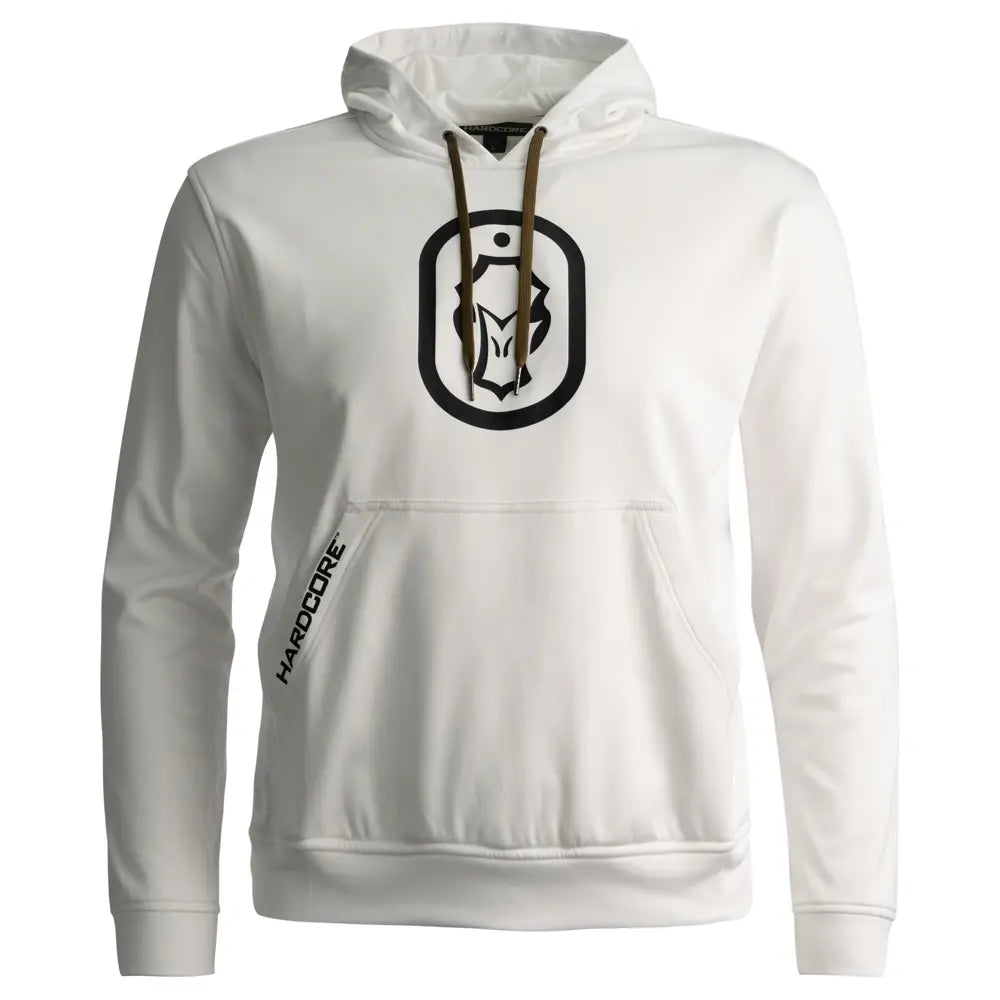 Hardcore Waterfowl Logo Hoodie White