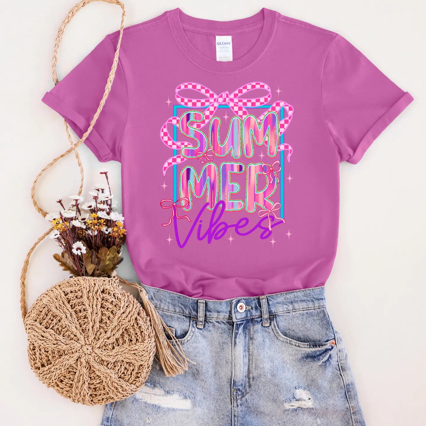 Paint Stroke Summer Vibes Tee