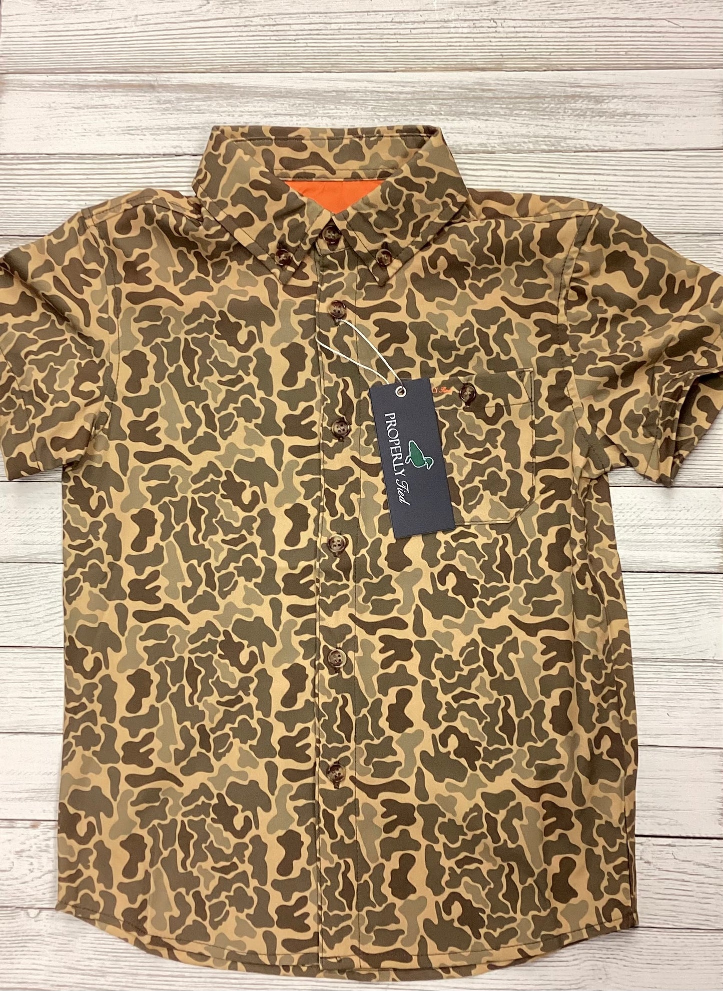 Properly Tied Sportsman Field Shirt Vintage Camo