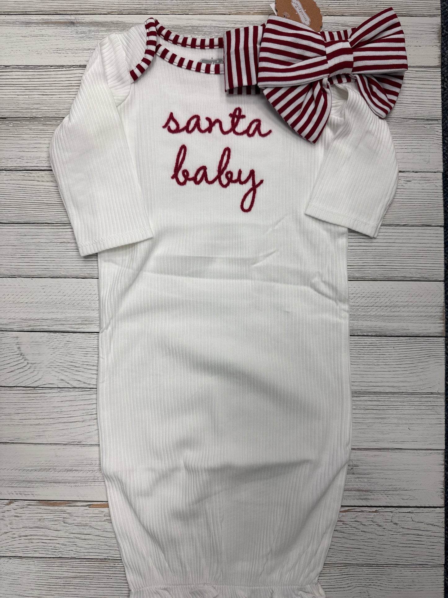 Santa Baby Girl Gown by Mudpie