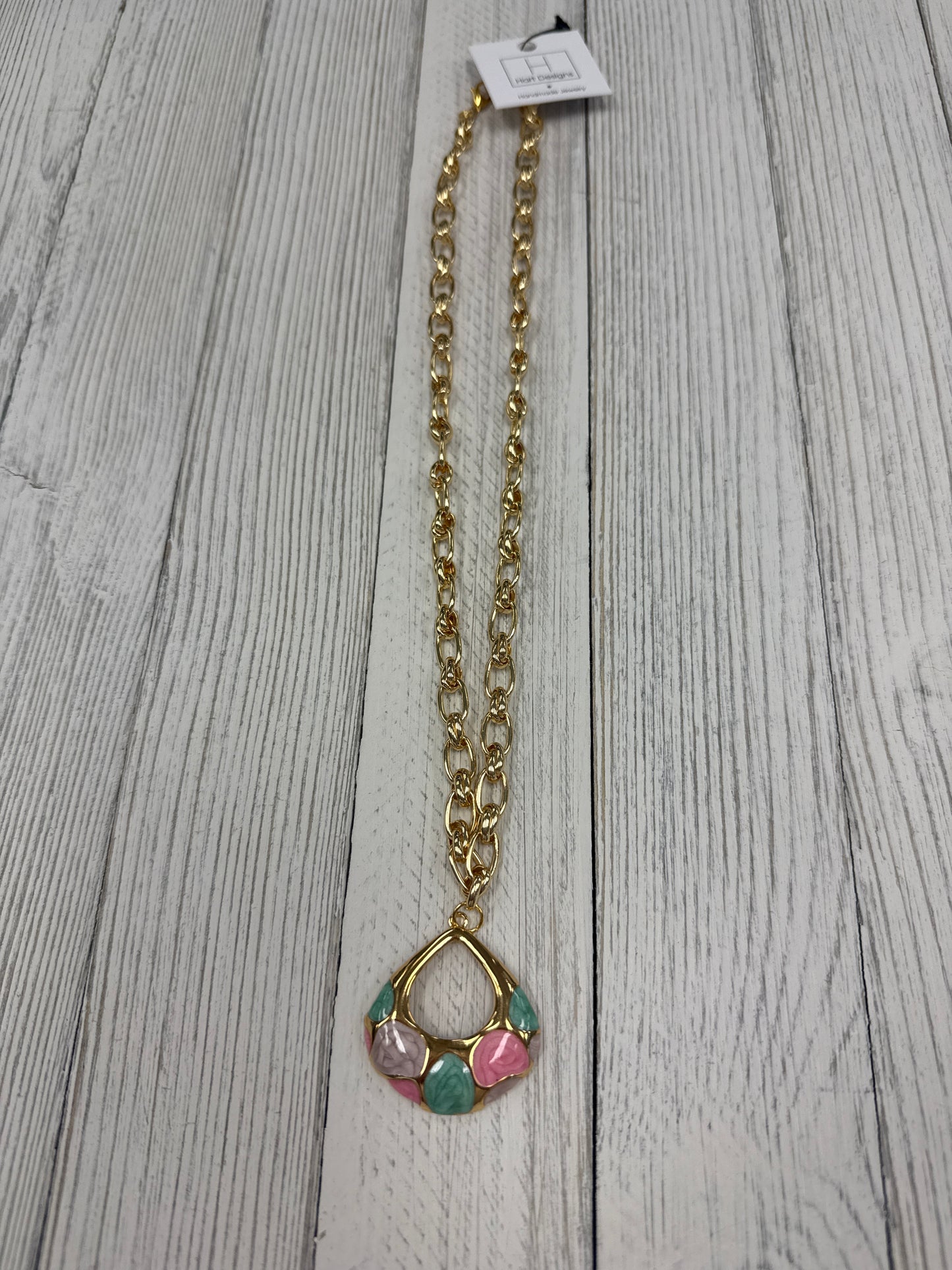 Hart Designs Pink and Teal Necklace