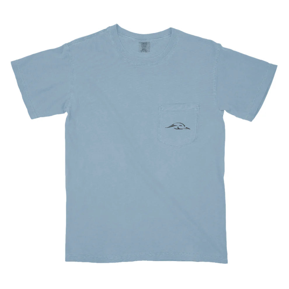 AFW Bass Fishing Light Blue W/Pocket Tee
