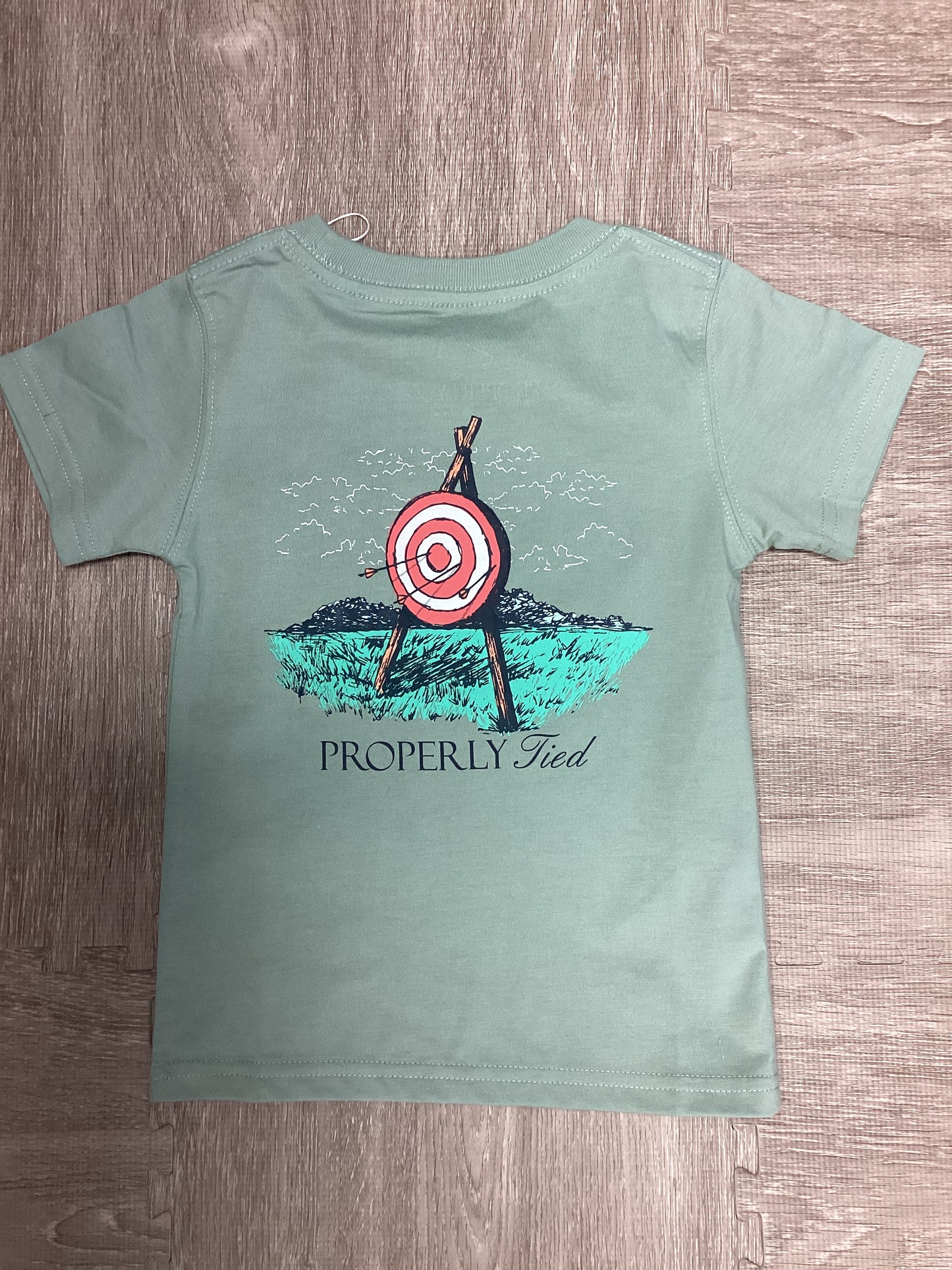 Properly Tied Boys Archery SS Tee in Sage