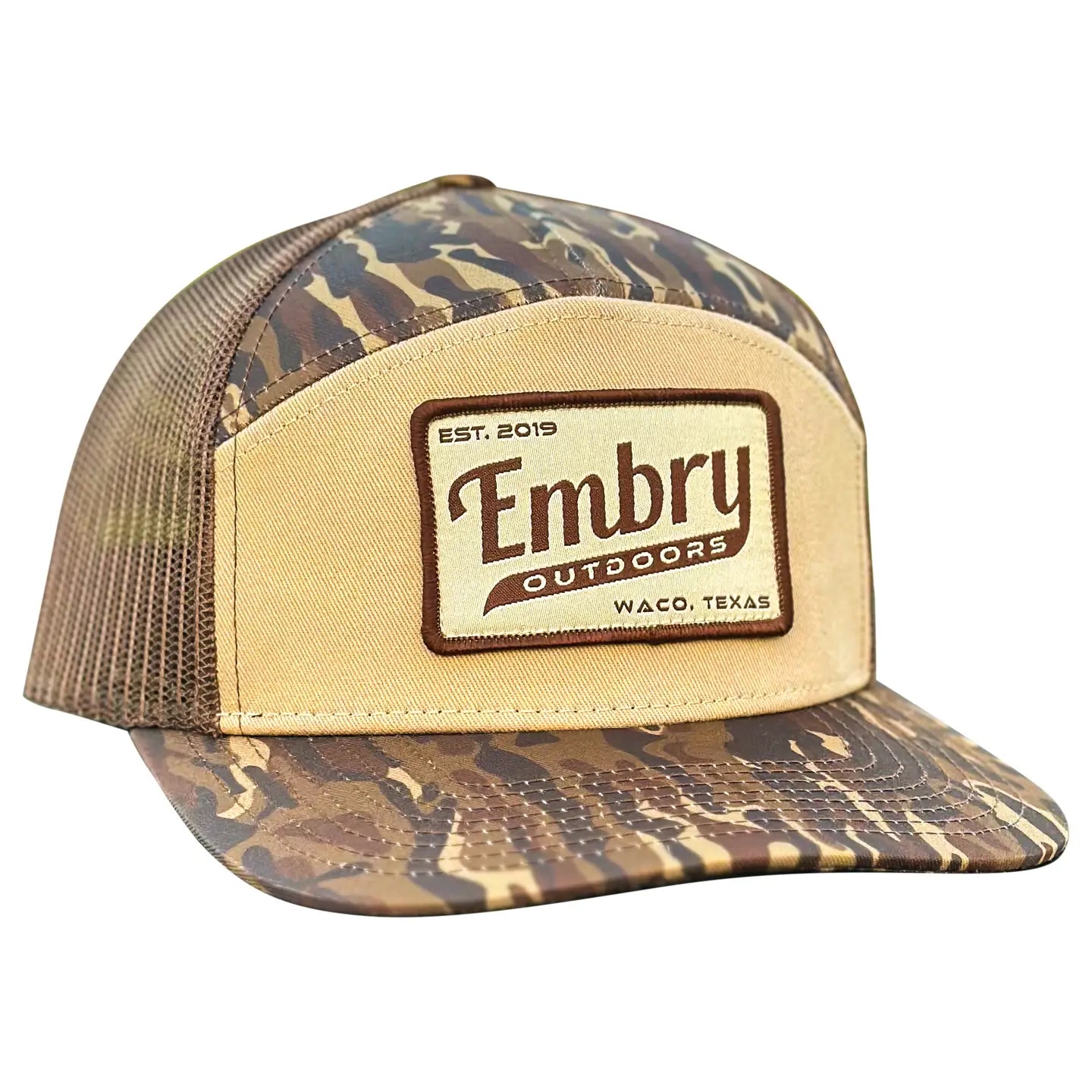 Embry Outdoors Brown Ranch 7 Panel "Retro " Hat