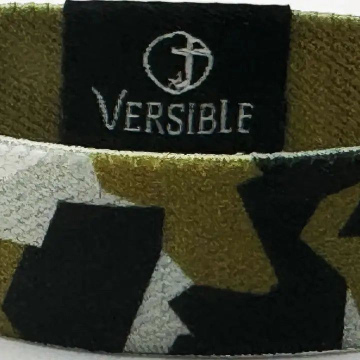 Versible Black/Gold Camo Wristband