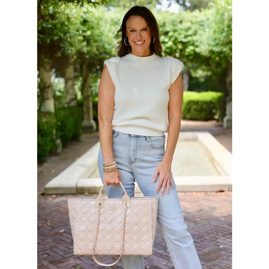 Melissa Tote Bag Nude Patent