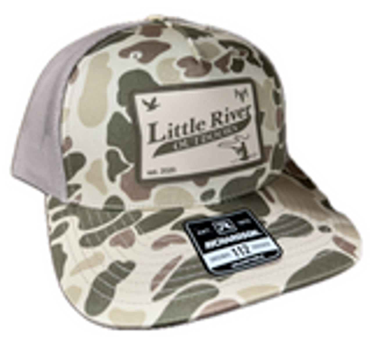Little River Hat Co Outdoor Rubber Patch 112 Hat Harvest Duck Camo/Light Brown