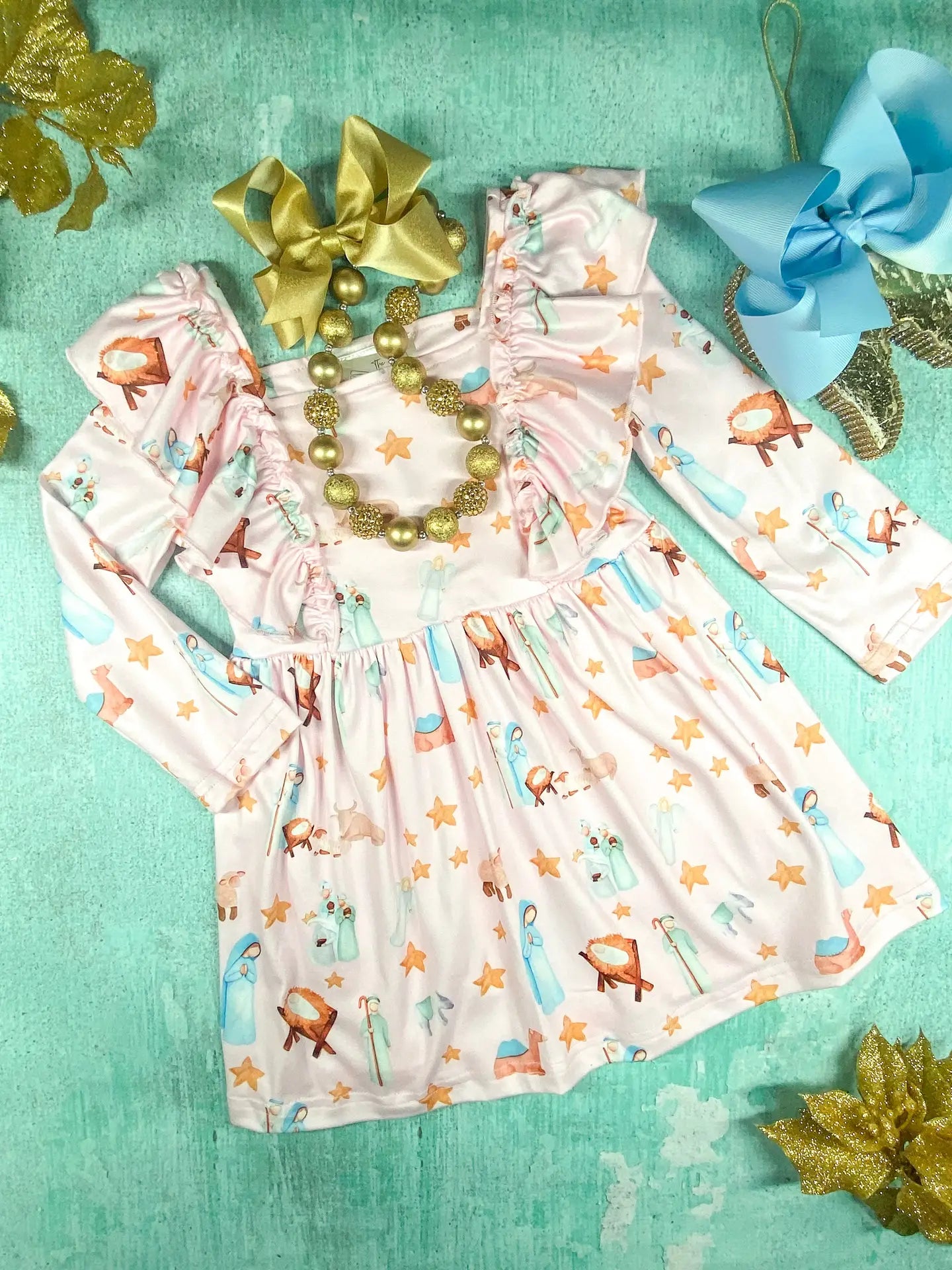 Vintage Nativity Scene Dress