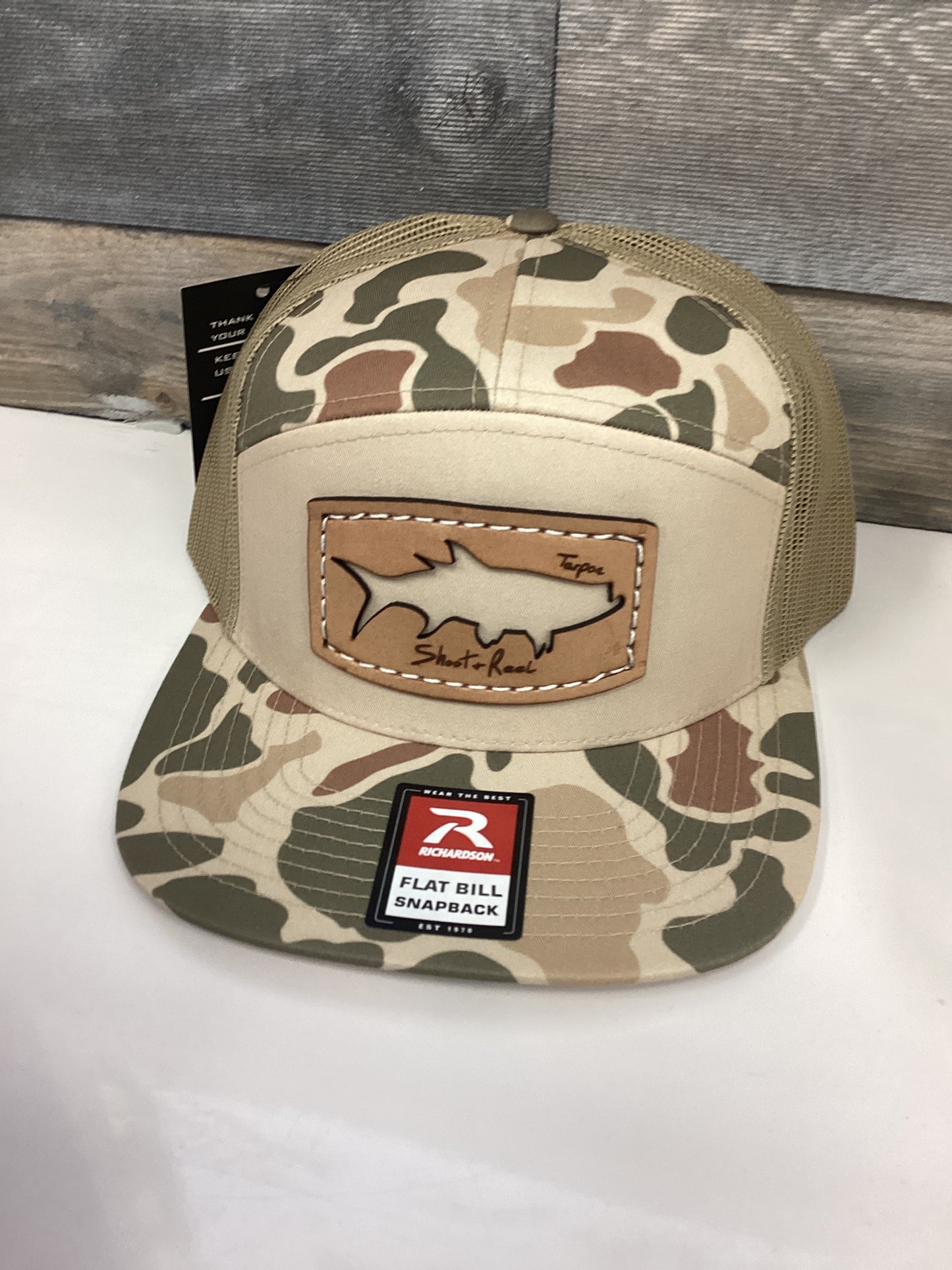 Shoot & Reel Tarpon Cut Out Patch Hat - Flatbill