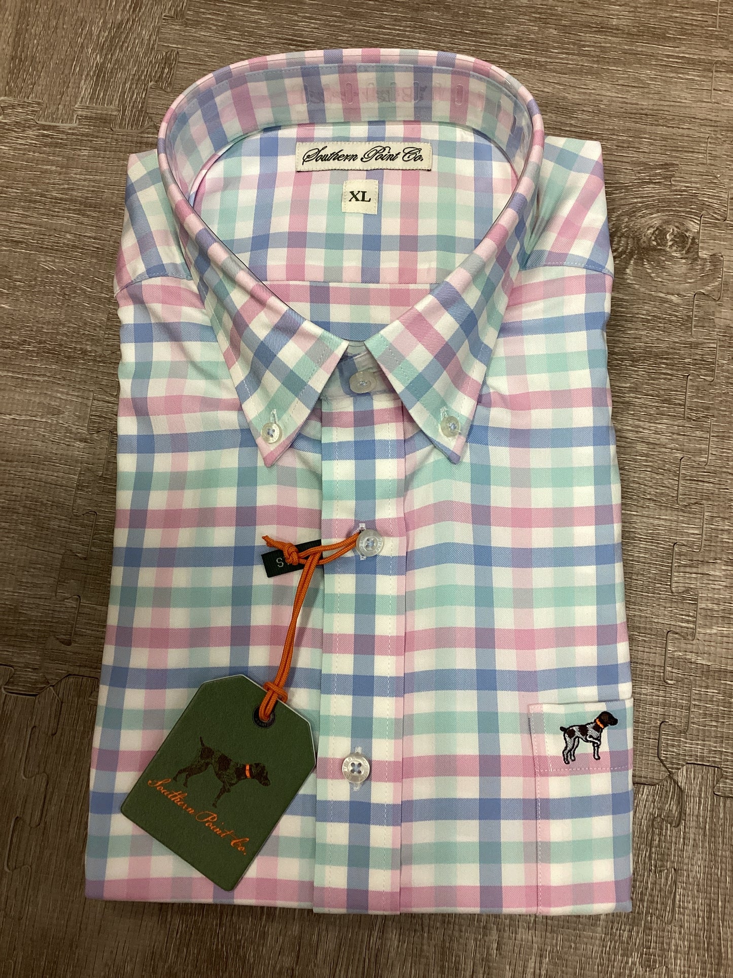 Southern Point Hadley Luxe Button-Down Gingham