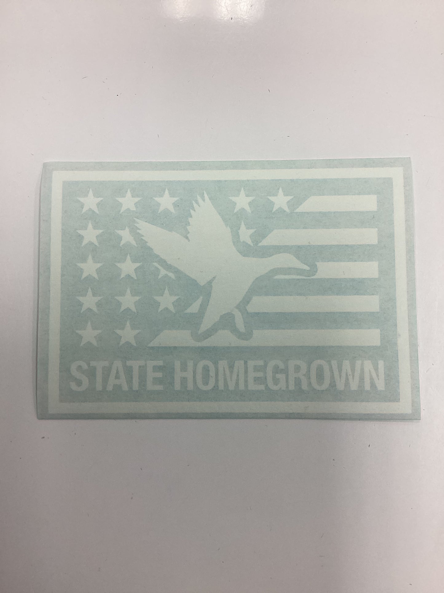 State Homegrown American Decal Sticker