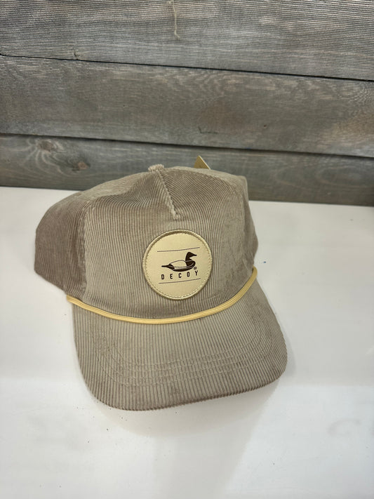 Dixie Decoy Corduroy Rope Hat Tan
