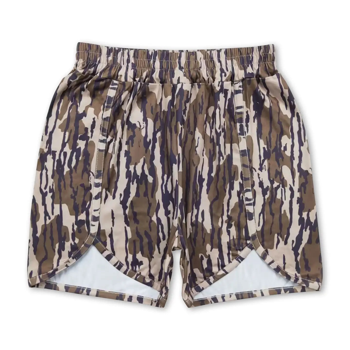 Camo Shorts for Women Olive