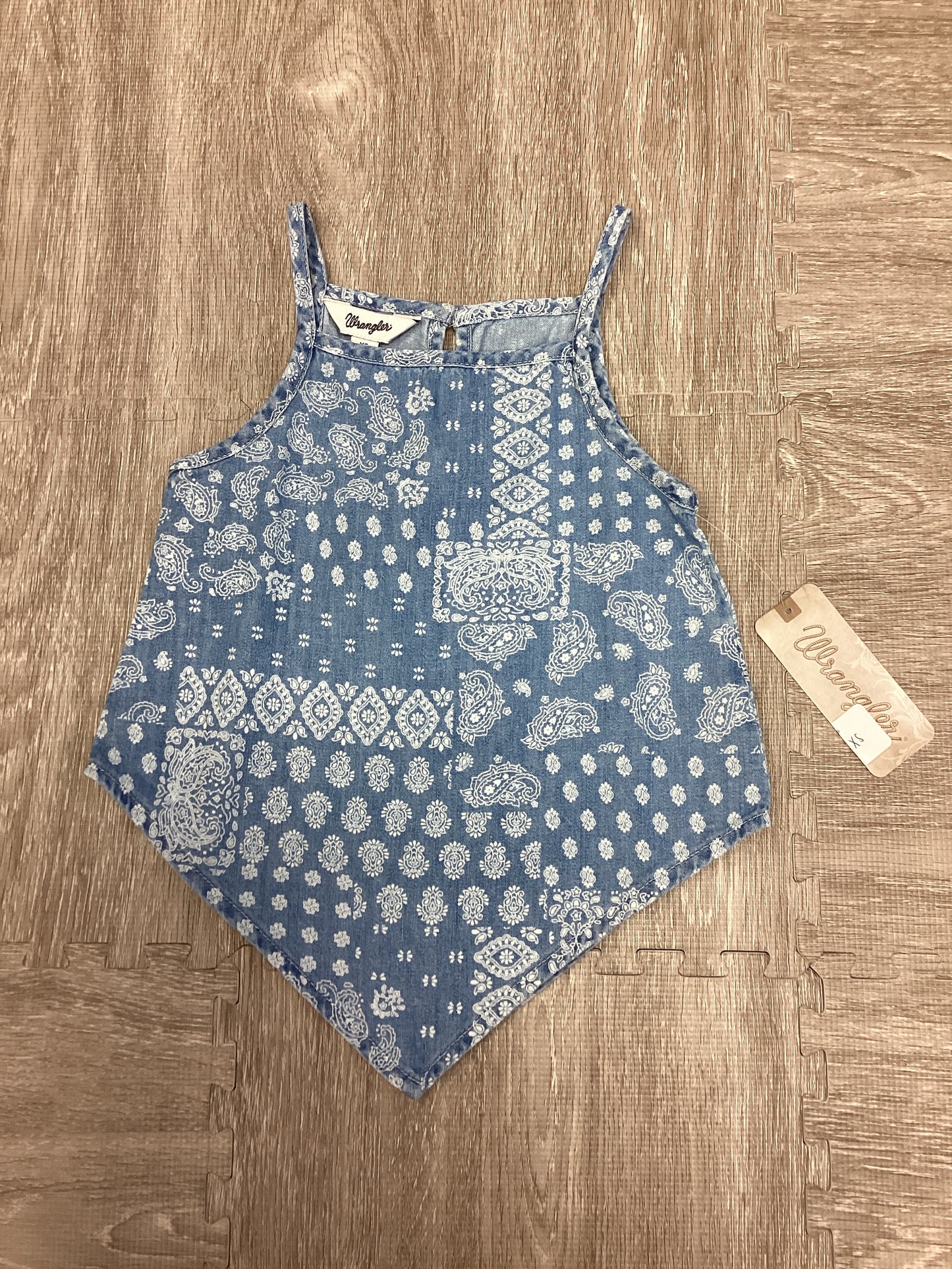 Wrangler Girls Denim Paisley Tank Top