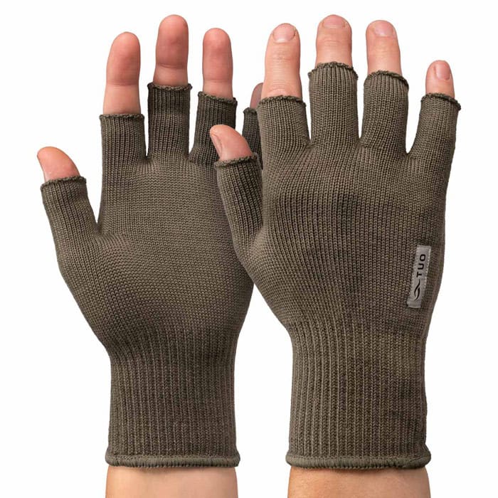 Kinetic Merino Half Fingerless Gloves