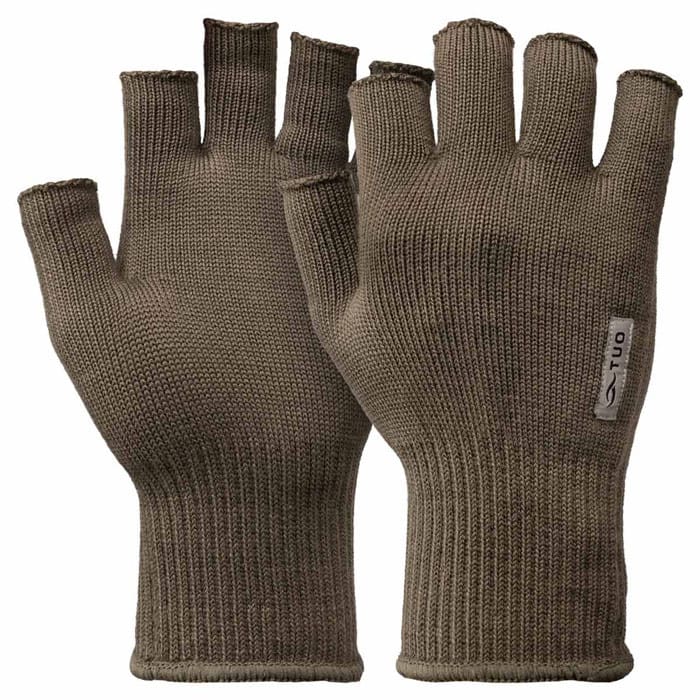 Kinetic Merino Half Fingerless Gloves