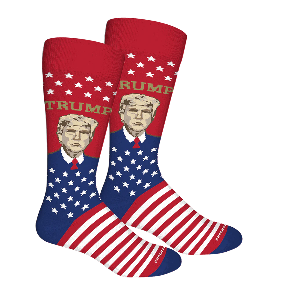 Brown Dog Race to the Whitehouse Socks
