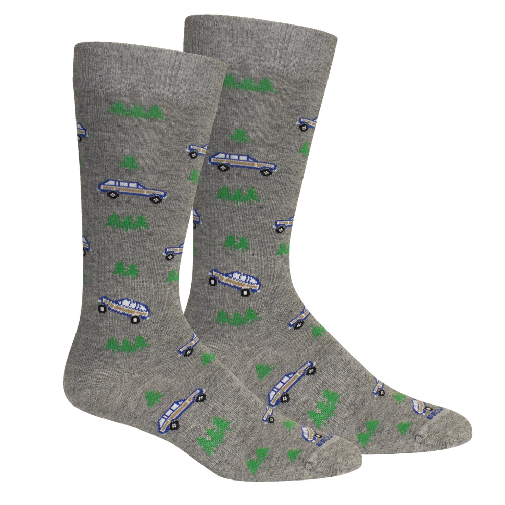 Brown Dog Wagoneer Socks Light Grey