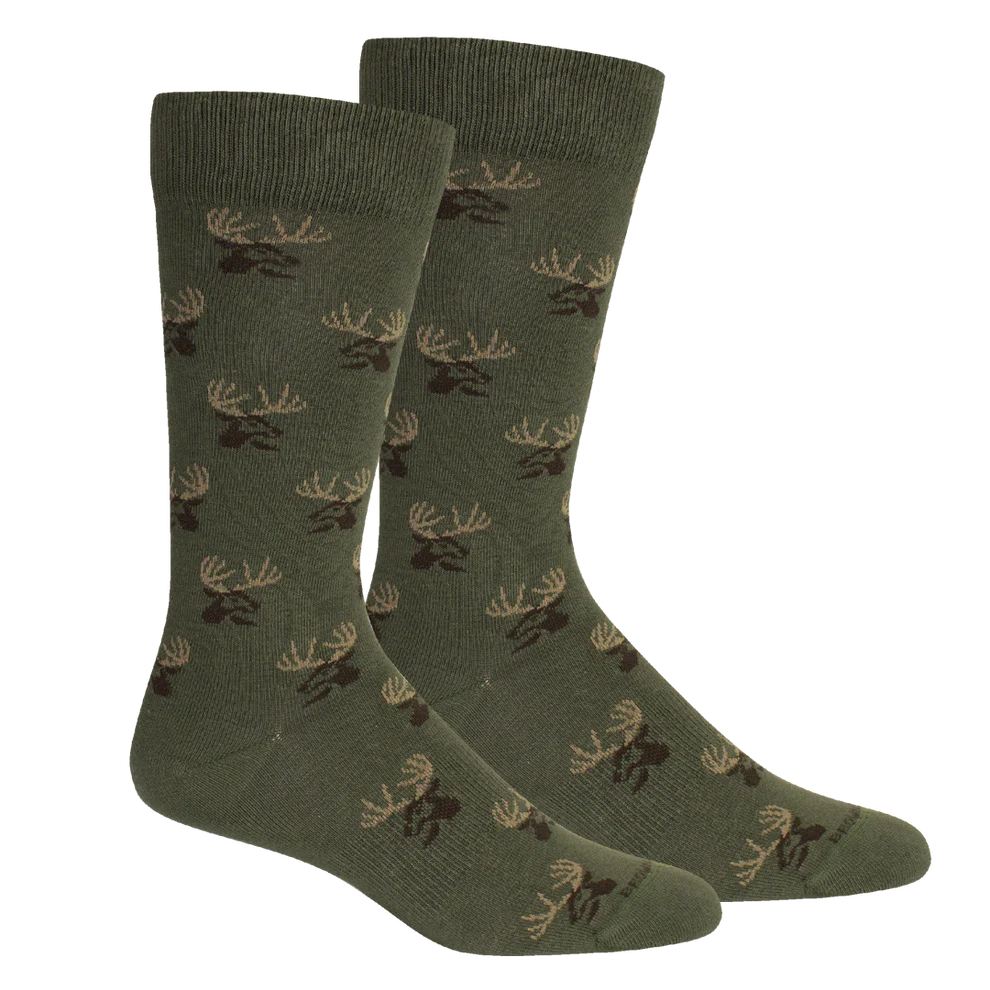 Brown Dog Buck Socks Sage