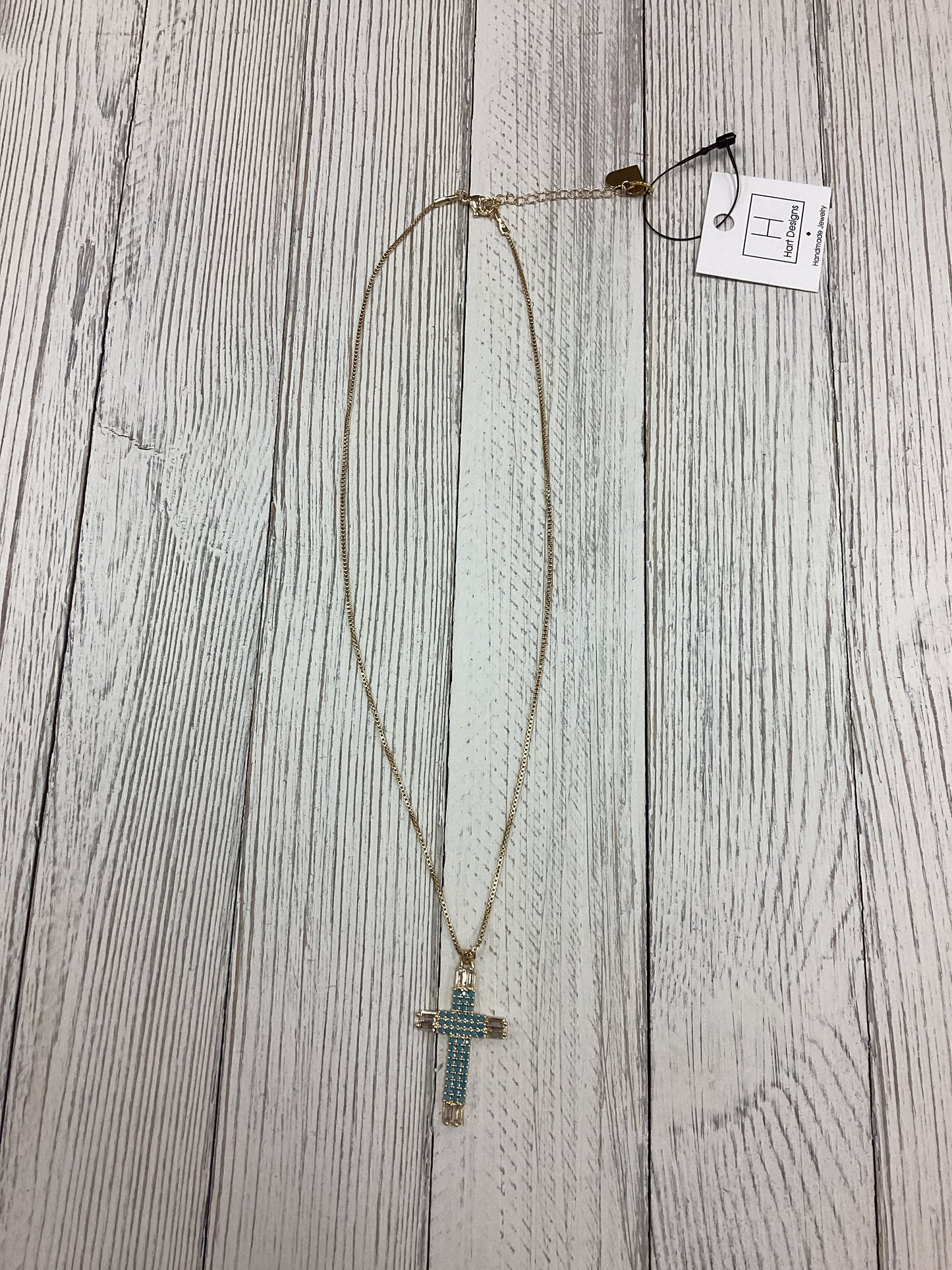 Hart Designs Teal Cross Necklace