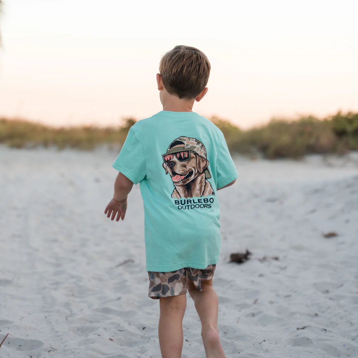 Burlebo Mallard Camo Dog tee for Boys