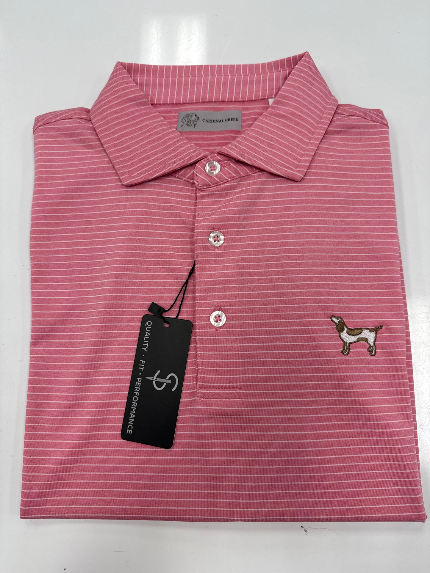 Cardinal Creek Melange Pink Polo