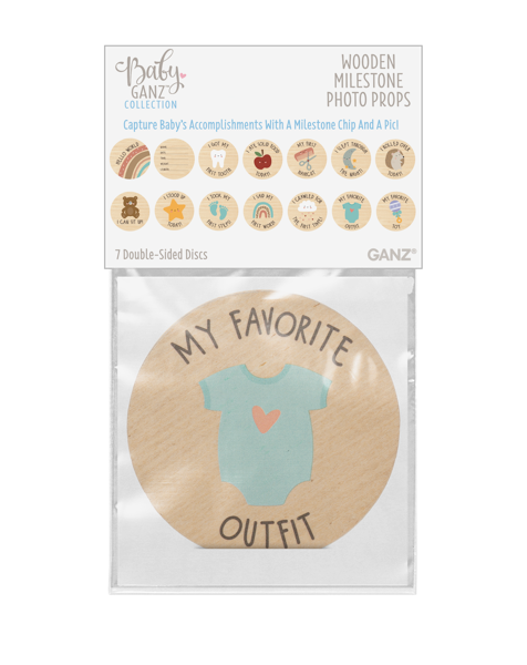Baby Ganz Baby's Accomplishments Wooden Photo Props