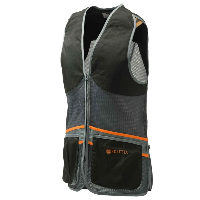 Beretta Black and Gray Full Mesh Vest