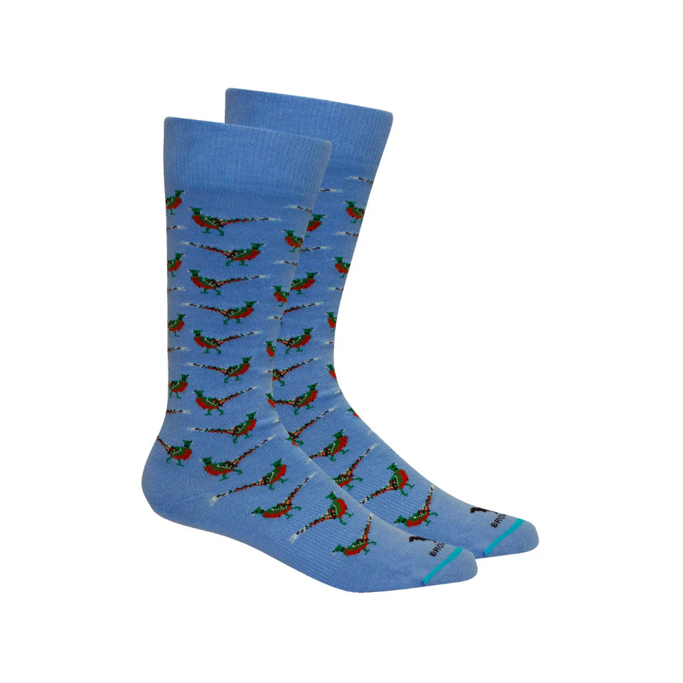 Brown Dog Boxwood Della Blue Socks
