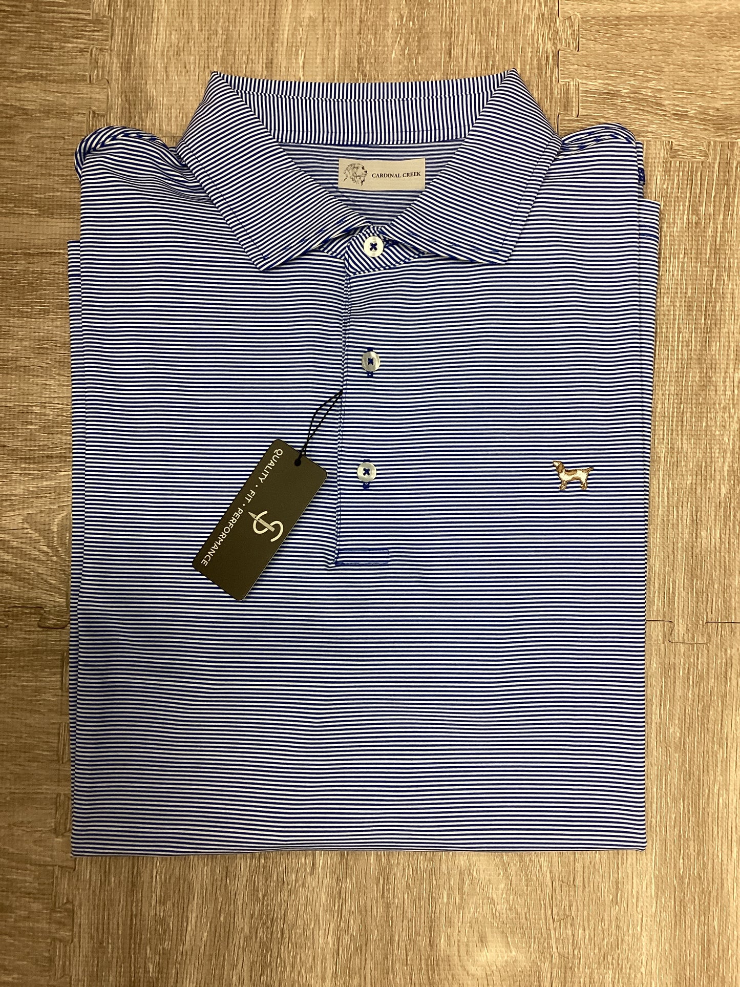 Cardinal Creek Logo Imperial/White Polo