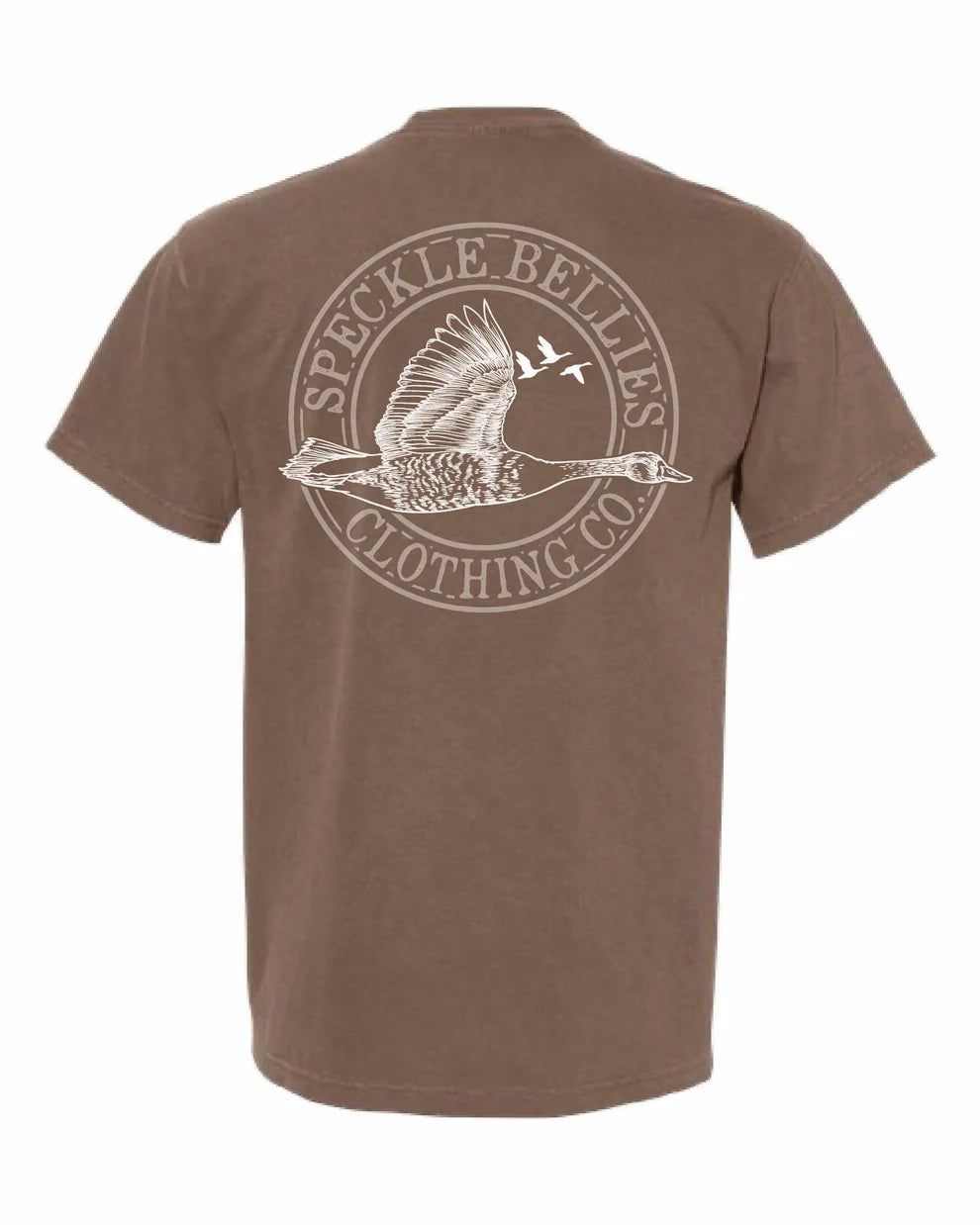 Speckle Bellies Circle Logo White