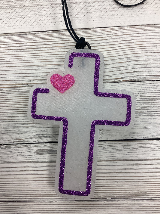 Cross Freshie with Heart in Scent “Love Spell”