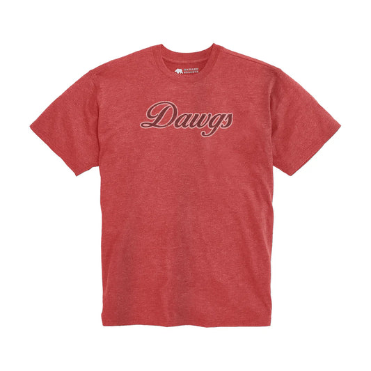 Dawgs Script Vintage Wash Tee - Red