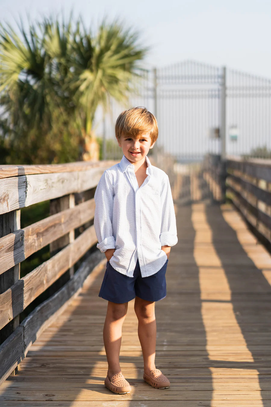 Saltwater Boys Carter Oxford Shirt-Seaside White Plaid